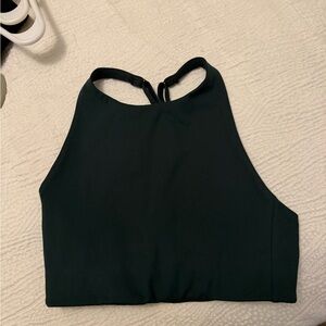 Green  Halter Sports Bra